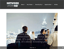Tablet Screenshot of networkunder40.com